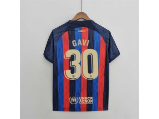 Barcelona #30 Gavi Home 2022/23 Soccer Jersey