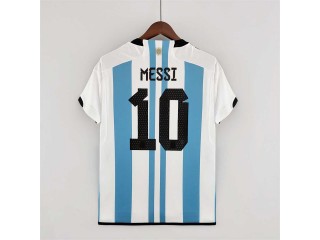 Argentina #10 Messi 2022 Home Soccer Jersey